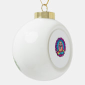 ヒッピー・スロス平和サイン・タイディ セラミックボールオーナメント (左)