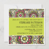 ヒッピー·チャック·トータル·レトロ·スイート16バースデー·パーティー 招待状 (裏面)