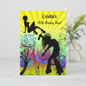 ヒッピー・ディスコ・レトロ・パーティの招待状 招待状 (スタンド正面)