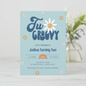 ヒッピー・デイズ ツー・グルービー・ボーイ 2歳の誕生日 招待状 (スタンド正面)