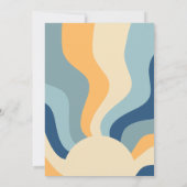 ヒッピー・デイズ ツー・グルービー・ボーイ 2歳の誕生日 招待状 (裏面)