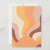 ヒッピー・デイズ ピースアウト シングルディジット 10歳の誕生日 招待状 (裏面)