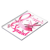 ヒッピー・ドラゴンフライ・ピンクリボン乳癌 ノートブック (左側)