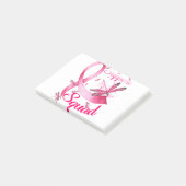 ヒッピー・ドラゴンフライ・ピンクリボン乳癌 ポストイット (アングル)