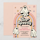 ヒッピー ハロウィン 2度目の怖いお誕生日おめでとう 招待状 (正面/裏面)