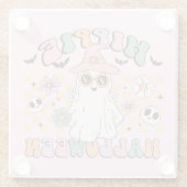 ヒッピー・ハロウィーン ガラスコースター (裏面)