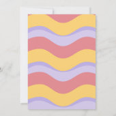 ヒッピー バン ワン ハッピー キャンパー ファースト バースデー 招待状 (裏面)