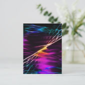 ヒッピー・ピンクとパープル・ラブ・ピース ポストカード (スタンド正面)