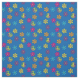 ヒッピー・ピースアンドフラワーシャワー ファブリック