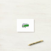 ヒッピー・ファン・グリーン ポストイット (デスク上)