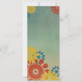 ヒッピー·フラワーズ·ヴィンテージの保存日 セーブザデート (裏面)