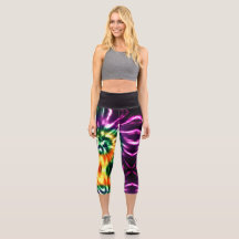 ヒッピー・ボホおもしろいグリーンイエローオレンジ色の紫色のタイ染料