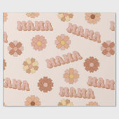 ヒッピー・ママのシームレスパターン。Groovy背景。M ラッピングペーパー (フラット)