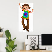 ヒッピー・マン・ポスター ポスター (ホームオフィス)