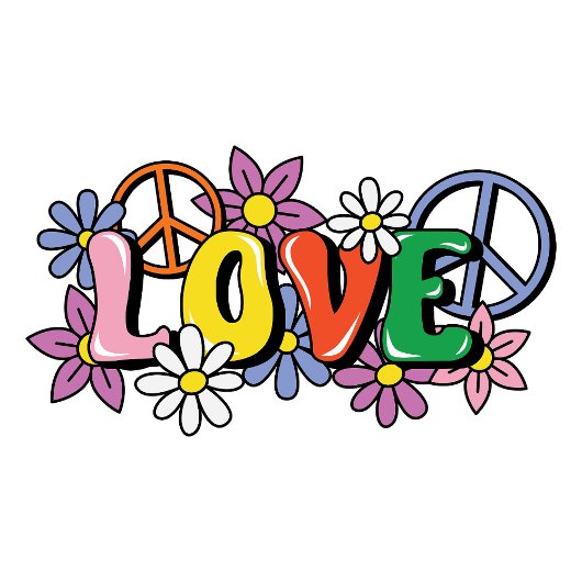 ヒッピー・ラブ Tシャツ