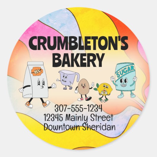 ヒッピー・レトロベーキング原料ベーカリー ラウンドシール (正面)