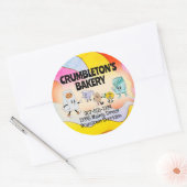 ヒッピー・レトロベーキング原料ベーカリー ラウンドシール (封筒)