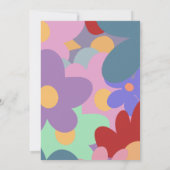 ヒッピー・レトロヴィンテージフローラフラワーパワーgroovy セーブザデート (裏面)