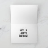 ヒッピー・ヴァン挨拶おもしろい誕生日用挨拶カード サンキューカード (内部)