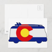 ヒッピー・ヴァン – コロラド ポストカード (正面/裏面)