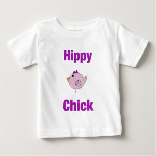 ヒッピーChick -ベビー ベビーTシャツ