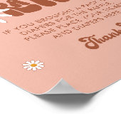 ヒッピーDAZEグルービーおむつラッフルサイン ポスター (角)