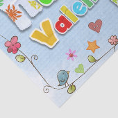 ヒッピーGroovyスタイルハッピーバレンタインデー 薄葉紙 (詳細)