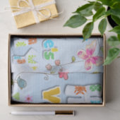 ヒッピーGroovyスタイルハッピーバレンタインデー 薄葉紙 (ギフト)