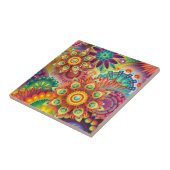 ヒッピーGroovyテクノサイケデリックサンダー_コーブ タイル (側面)