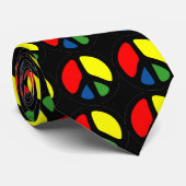 ヒッピーGroovy平和シンボル ネクタイ (ロール)