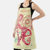 ヒッピーGroovy LoveサインThunder_Cove エプロン (インサイチュ)