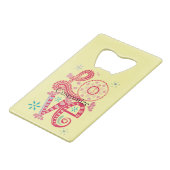 ヒッピーGroovy LoveサインThunder_Cove クレジットカード栓抜き (正面アングル)