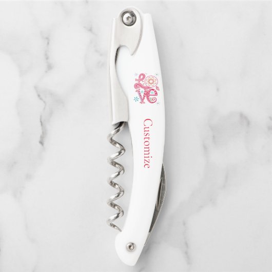 ヒッピーGroovy LoveサインThunder_Cove ソムリエナイフ (正面)