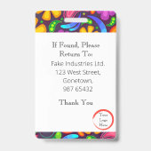 ヒッピーIDカード(縦/ポートレート) バッジ (裏面)