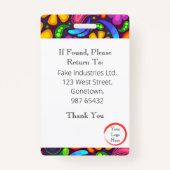 ヒッピーIDカード(縦/ポートレート) バッジ (裏面)