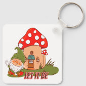 ヒッピーLet It Be格言 キーホルダー (裏面)