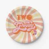 ヒッピーTwo Groovy ペーパープレート (正面)