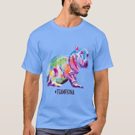 ヒップなフィオナのカバ Tシャツ (正面)