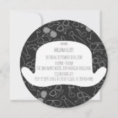 ヒップスおもしろいターバチュラーパーティ招待状 招待状 (裏面)