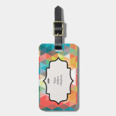 ヒップスクールター模様 ラゲッジタグ (正面縦)