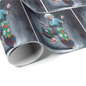 ヒップスターおばあちゃん踊りインスニーカー ラッピングペーパー (ロールコーナー)