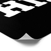 ヒップスターおもしろいお尻骨の解剖学的なPun暗いBG ポスター (角)