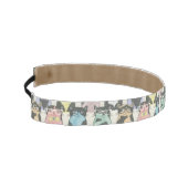 ヒップスターかわいい猫パターン アスレチックヘッドバンド (左)