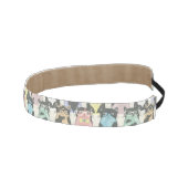 ヒップスターかわいい猫パターン アスレチックヘッドバンド (右)