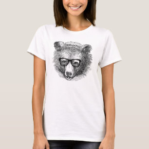 ヒップスターくま Tシャツ