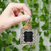 ヒップスターさん、口ひげ7語、結婚をめでたく キーホルダー (手)