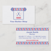 ヒップスターのお洒落なレトロは理髪店をつけます 名刺 (正面/裏面)