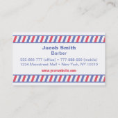 ヒップスターのお洒落なレトロは理髪店をつけます 名刺 (裏面)