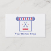 ヒップスターのお洒落なレトロは理髪店をつけます 名刺 (正面)
