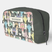 ヒップスターのかわいい猫柄 ドップキット (右コーナー)